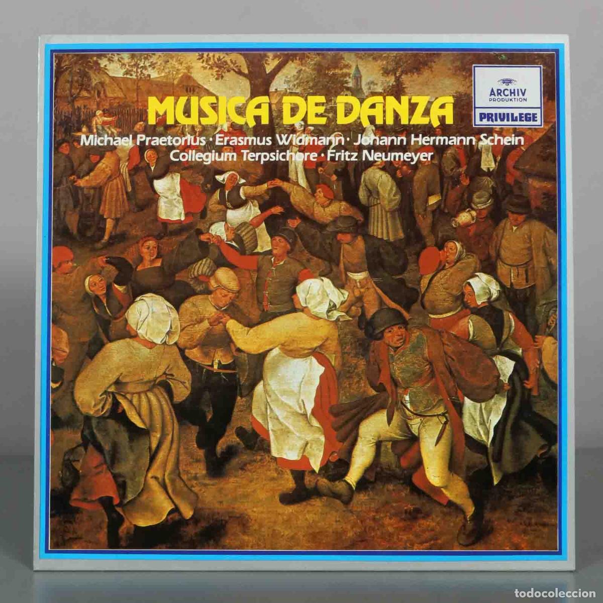 Discos de vinilo: LP. M&uacute;sica De Danza - Michael Praetorius, Erasmus Widmann, Johann Hermann Schein, Collegium Terpsic