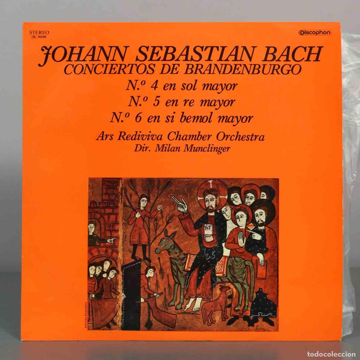Discos de vinilo: LP. Conciertos de Brandeburgo N.&ordm; 4, 5 y 6 - Johann Sebastian Bach - Ars Rediviva Chamber Orchestra