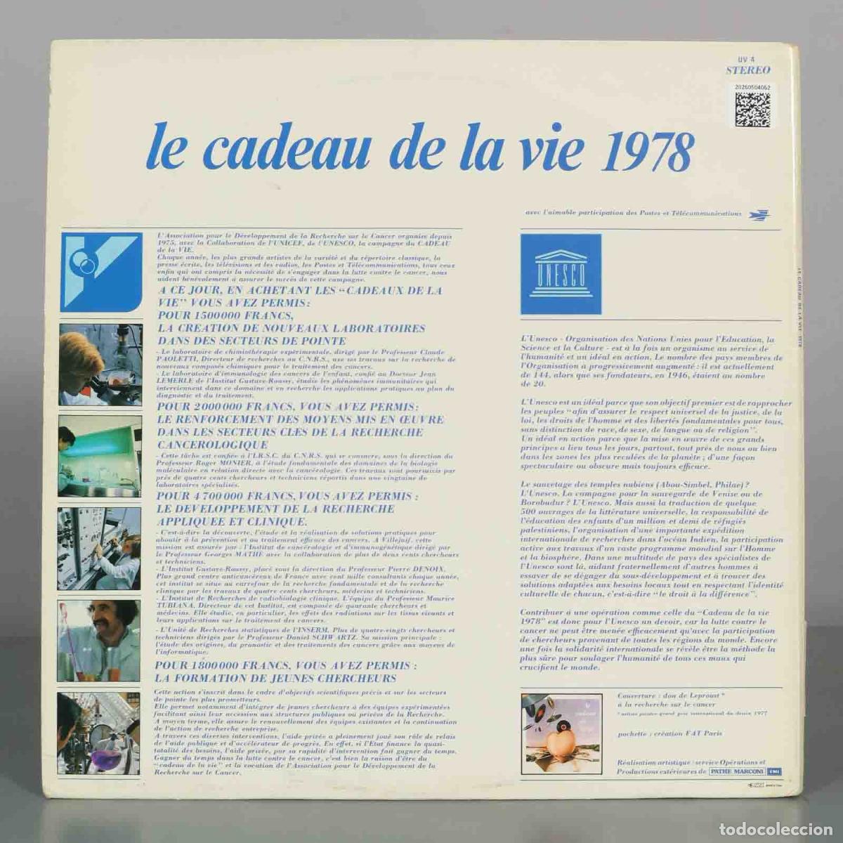 Discos de vinilo: LP. Le Cadeau De La Vie 1978 - Foto 2
