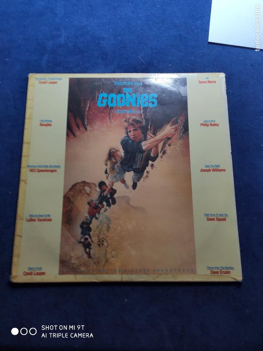 Discos de vinilo: los goonies lp 1985 muy dificil leer
