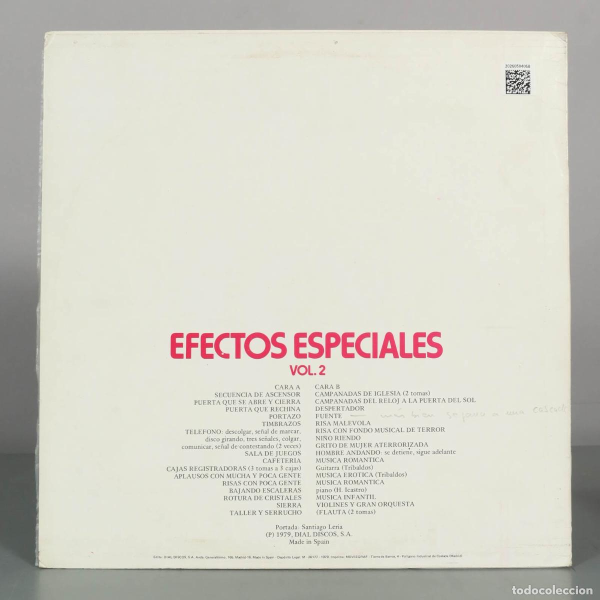 Discos de vinilo: LP. Efectos Especiales Vol. 2 - Foto 2