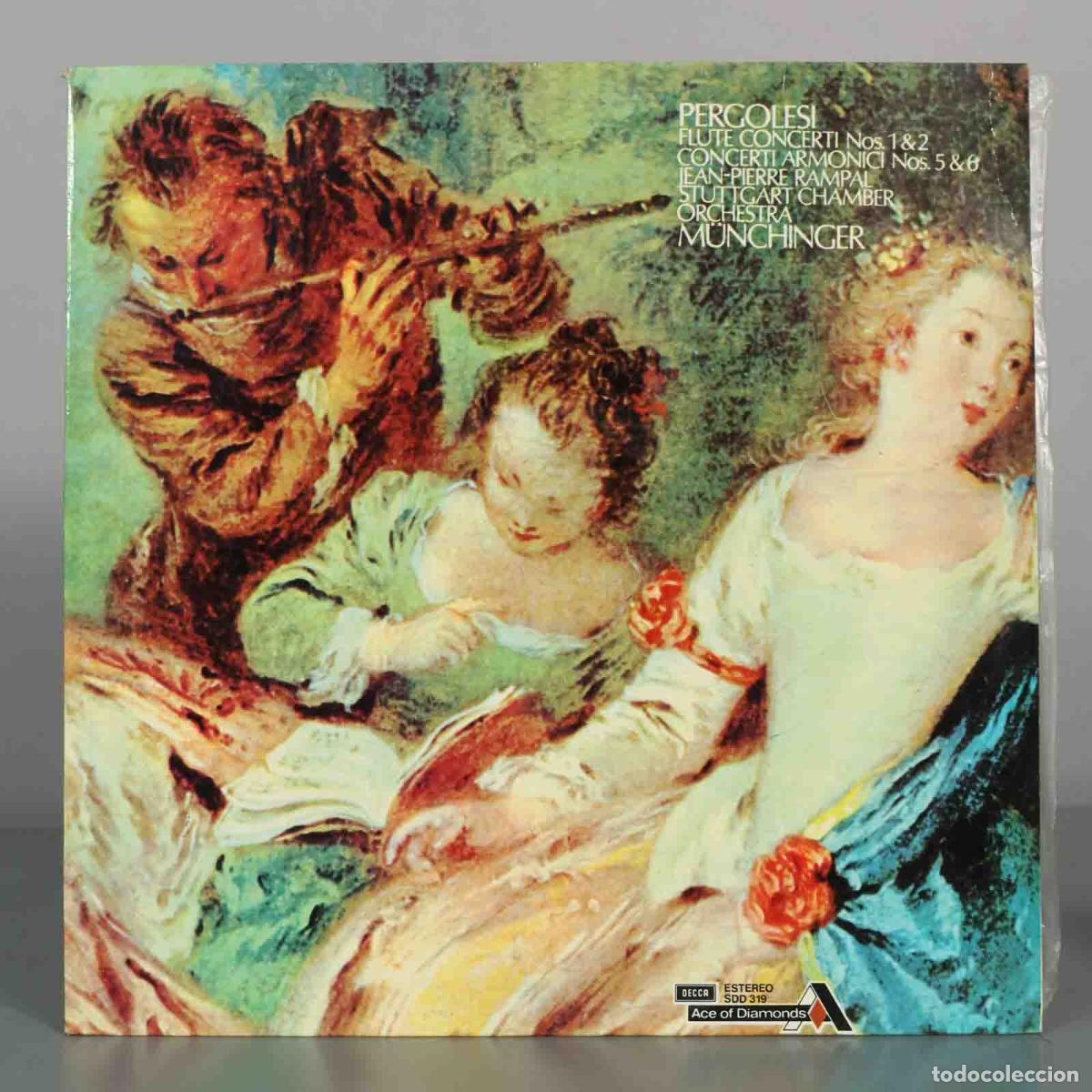 Discos de vinilo: LP. Pergolesi - Flute Concerti Nos. 1 and 2 / Concerti Armonici Nos. 5 and 6 - Jean-Pierre Rampal, S