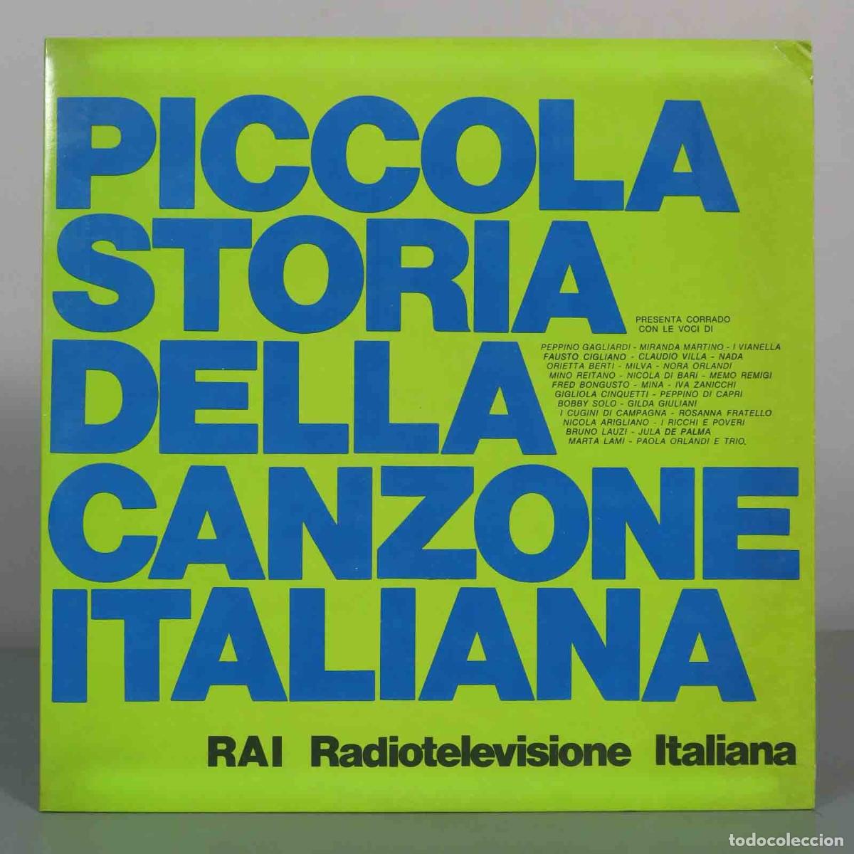 Discos de vinilo: LP. Piccola Storia della Canzone Italiana - Corrado, Varios Artistas