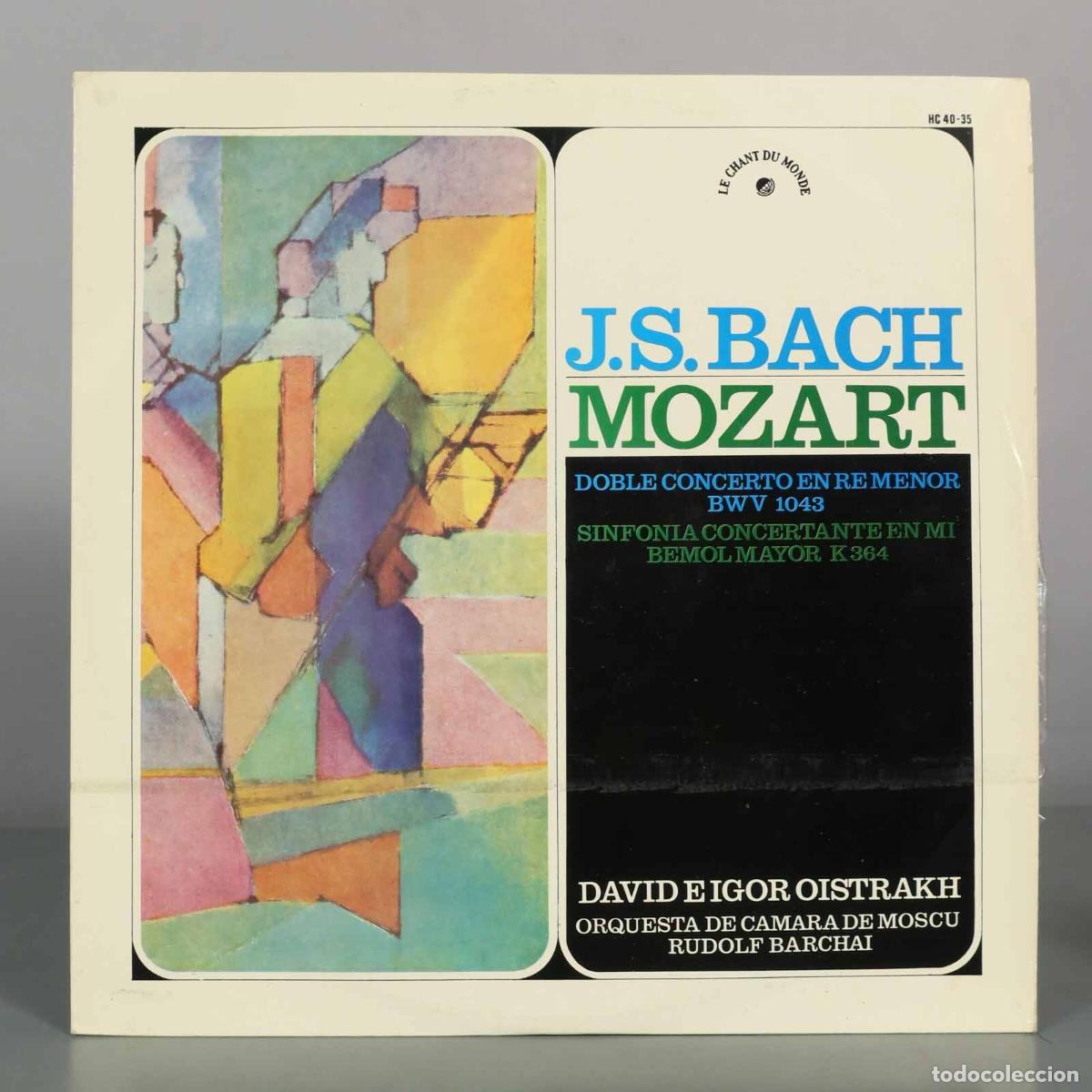 Discos de vinilo: LP. J.S. Bach - Mozart - Doble Concierto En Re Menor BWV 1043 - Sinfonia Concertante En Mi Bemol Ma