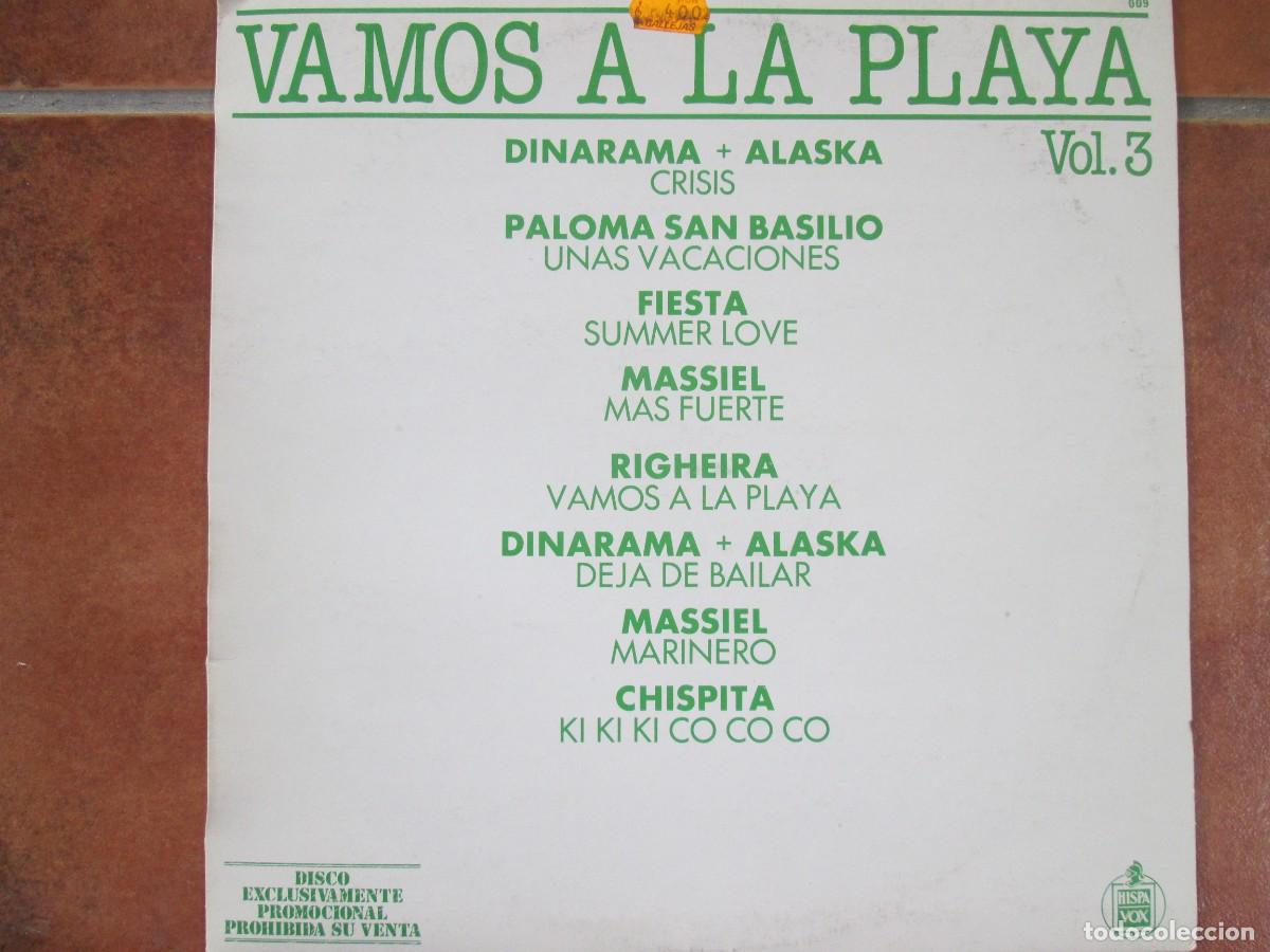 Discos de vinilo: VAMOS A LA PLAYA Vol 3. LP recop, ed espa&ntilde;ola 12&rdquo; PROMO 1983. Muy buen estado (VG+)