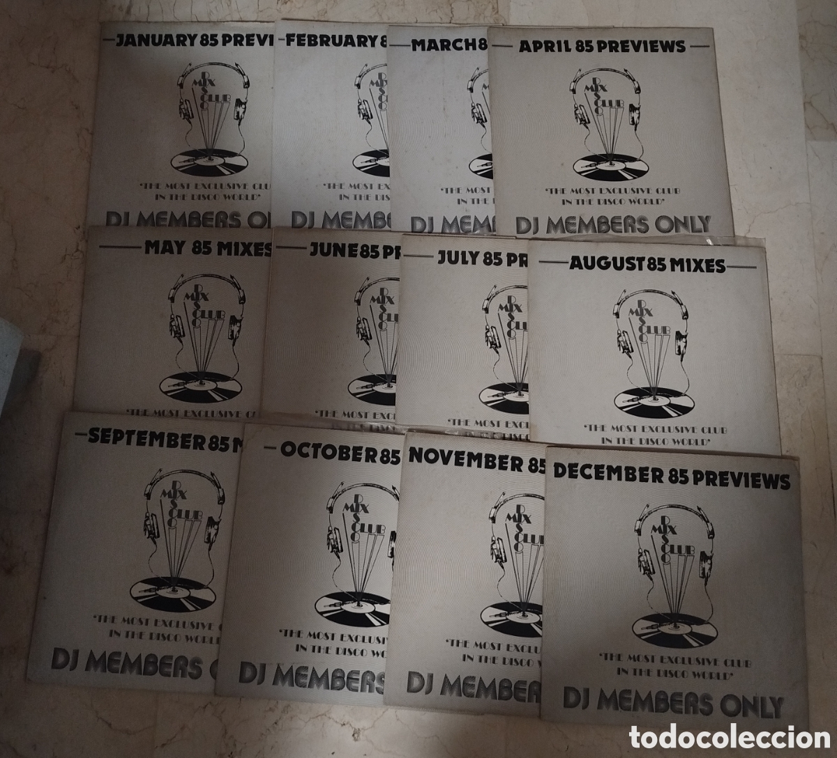 Discos de vinilo: The Mixes. DJ's only. A&ntilde;o 85. Colecci&oacute;n completa los 12 n&uacute;meros