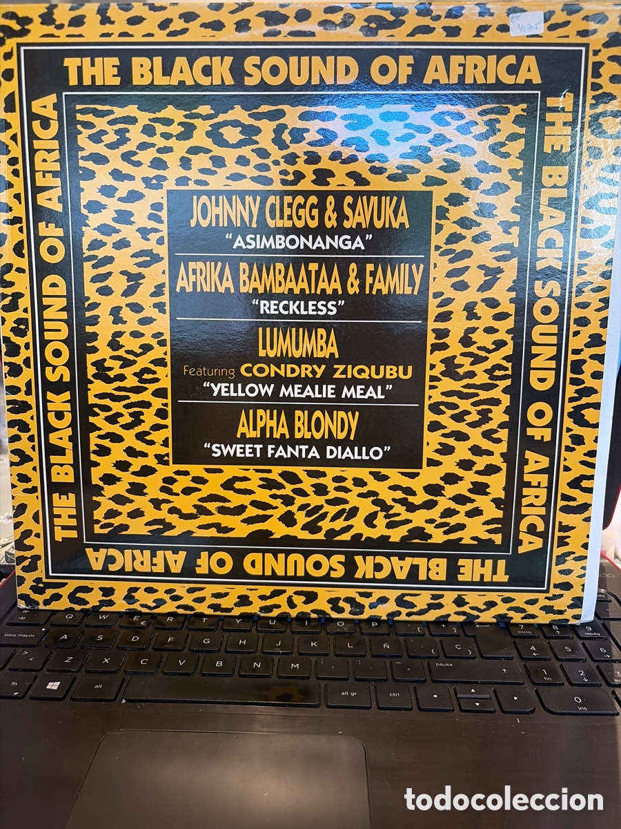 Discos de vinilo: THE BLACK SOUND OF AFRICA - JOHNNY CLEGG + AFRIKA BAMBAATAA + LUMUMBA + ALPHA BLONDY LP