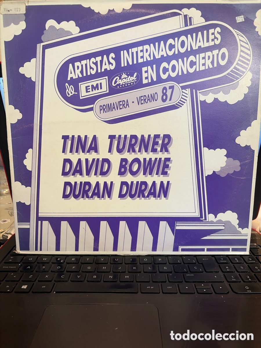 Vinyl records: ARTISTAS INTERNACIONALES DE EMI EN CONCIERTO - TINA TURNER + DAVID BOWIE + DURAN DURAN LP