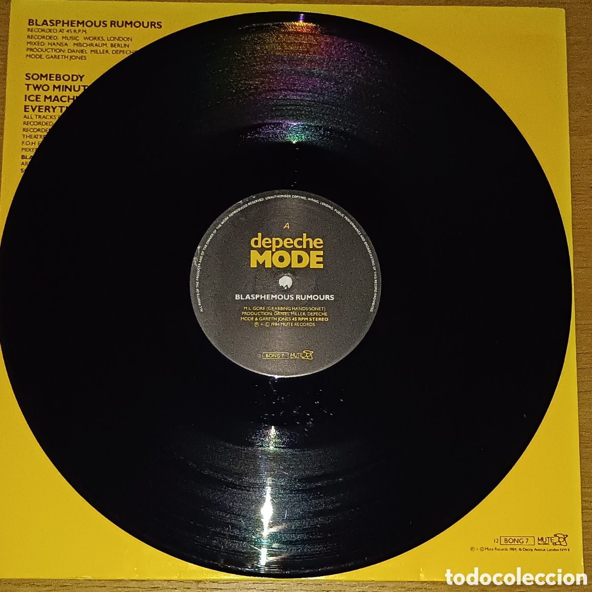 Discos de vinilo: Depeche Mode 12&rdquo; Blasphemous Rumours - Foto 3