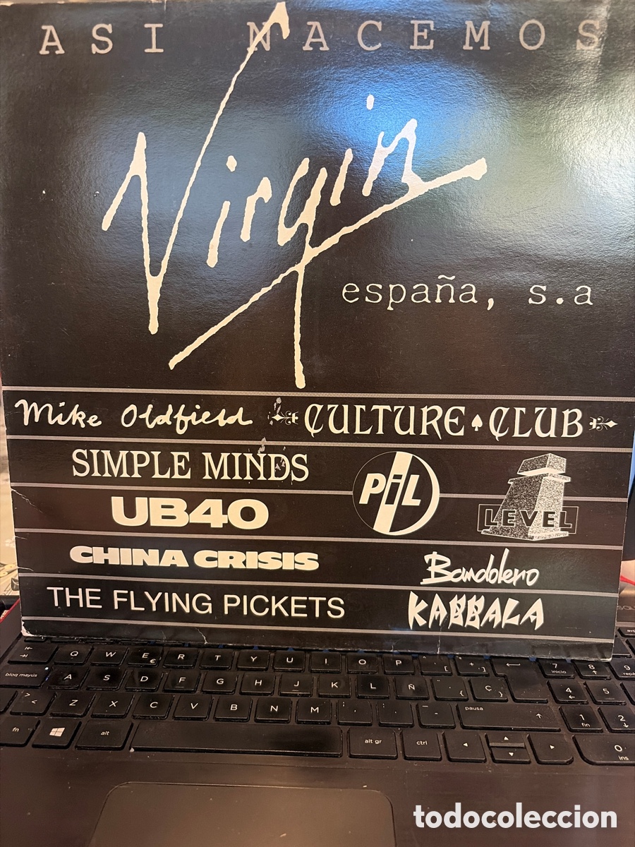 Vinyl-Schallplatten: ASI NACEMOS VIRGIN - MIKE OLDFIELD +PIL + CHINA CRISIS + SIMPLE MINDS + UB40 LP