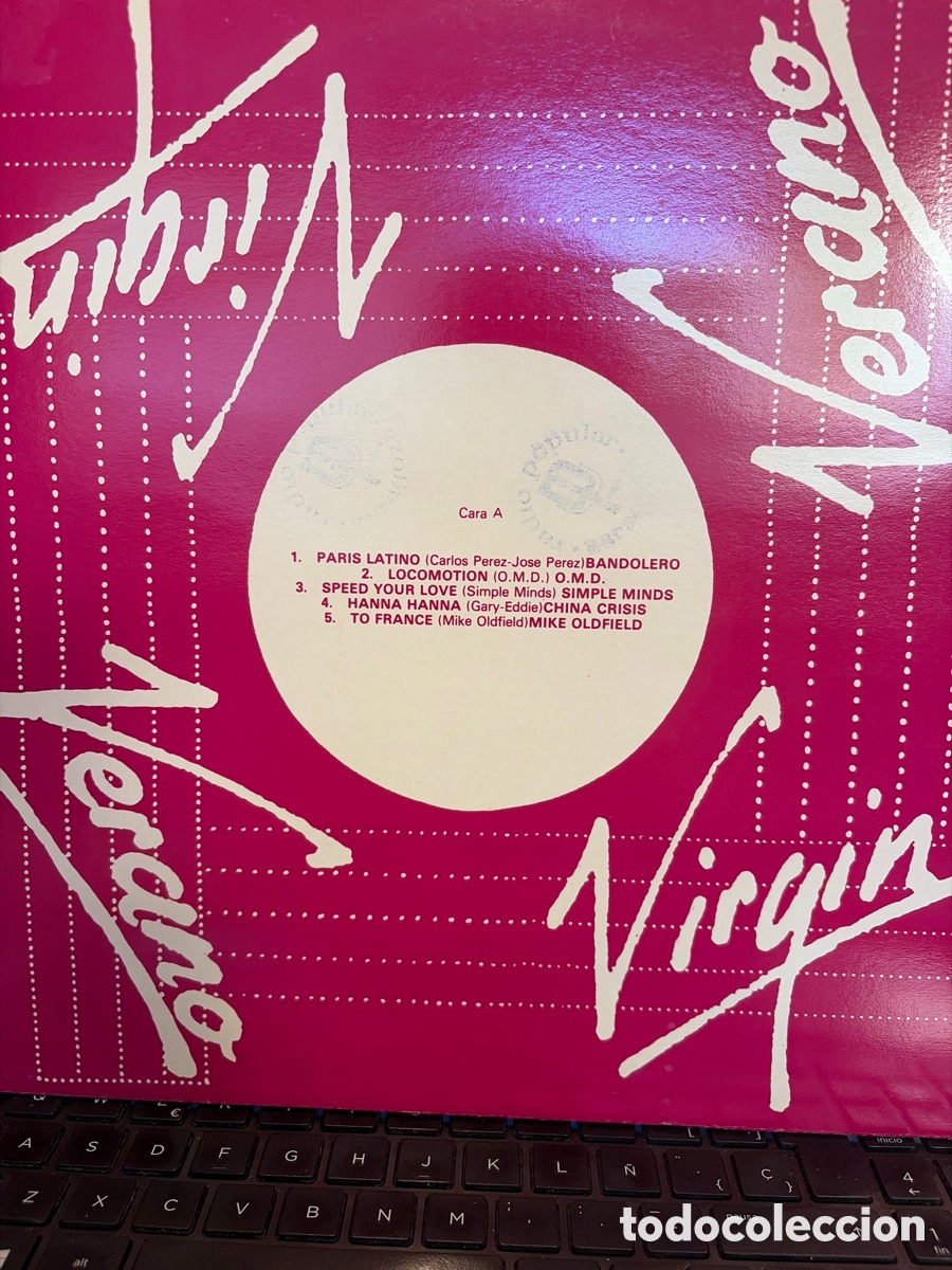 Vinyl-Schallplatten: VERANO VIRGIN - BANDOLERO + OMD + SIMPLE MINDS + MIKE OLFIELD + CHINA CRISIS LP