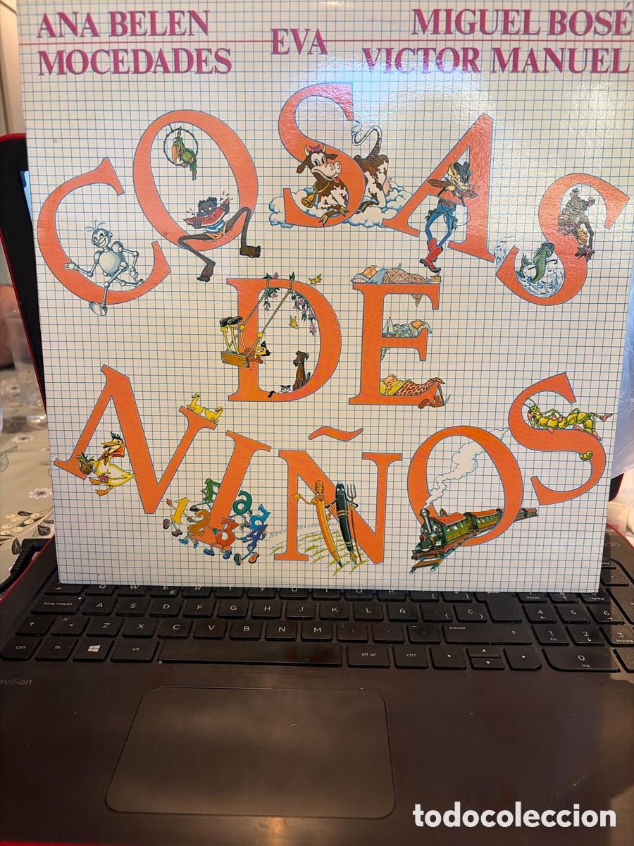 Discos de vinilo: COSAS DE NI&Ntilde;OS - ANA BELEN + MOCEDADES + MIGUEL BOSE + VICTOR MANUEL LP