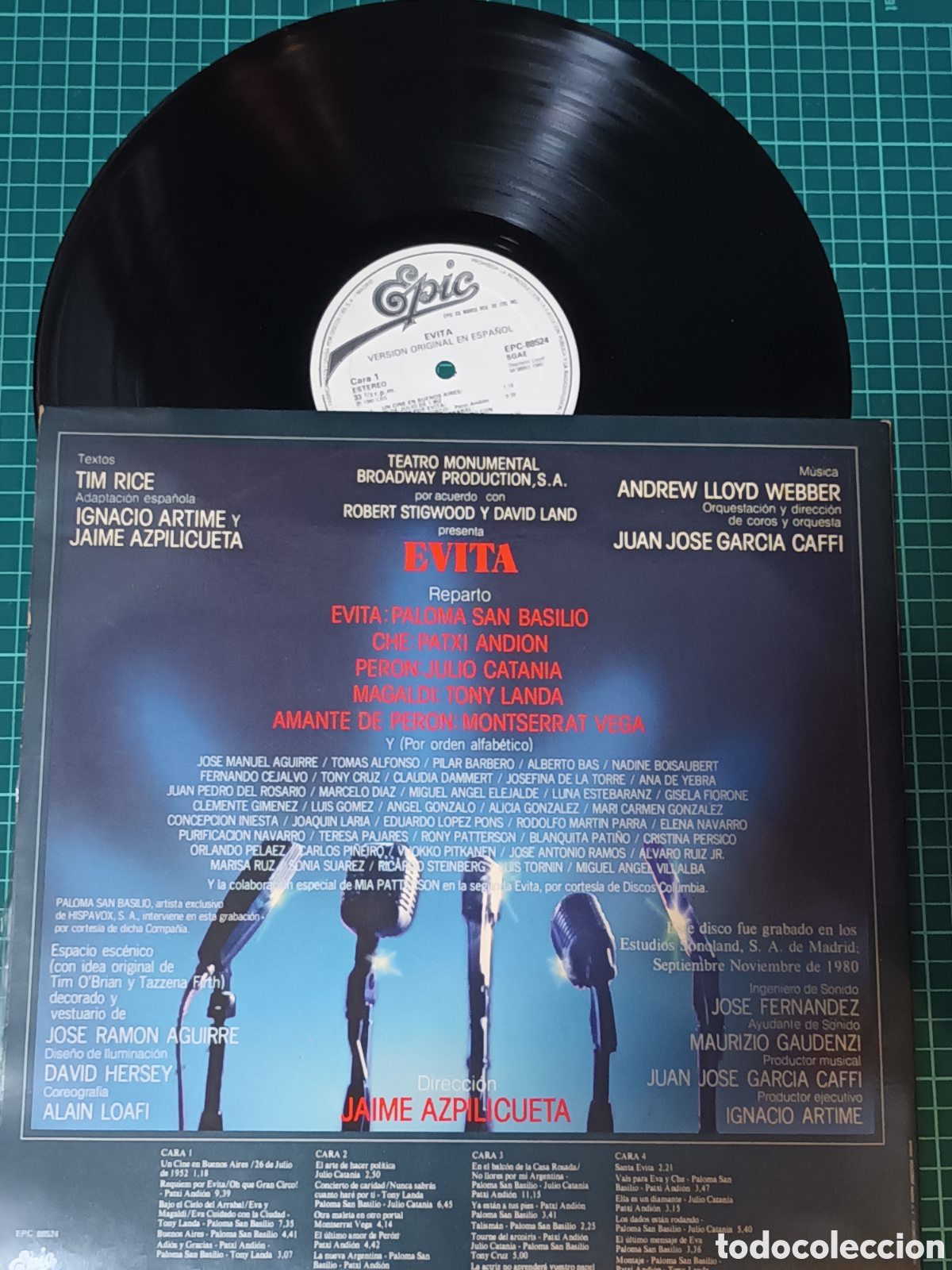 Discos de vinilo: Evita en espa&ntilde;ol 2 vinilos - Foto 2
