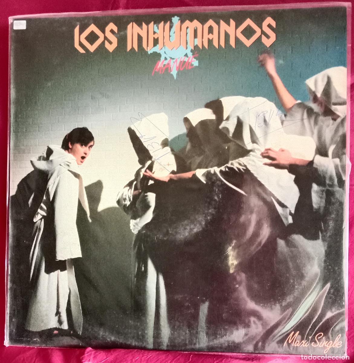 Discos de vinilo: Los Inhumanos - Manu&eacute; - Manu&eacute; / Subi Dubi - Edit. CBS. Epic. 1985