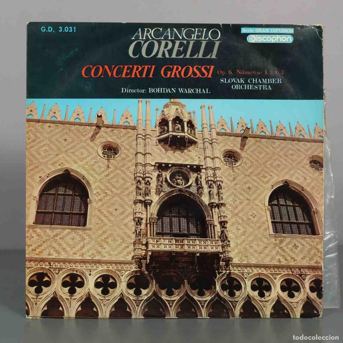 Discos de vinilo: LP. Arcangelo Corelli - Concerti Grossi Op. 6 - Slovak Chamber Orchestra, Bohdan Warchal
