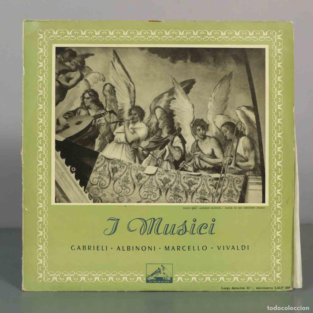 Discos de vinil: LP. Gabrieli &bull; Albinoni &bull; Marcello &bull; Vivaldi - I Musici - La Voz De Su Amo