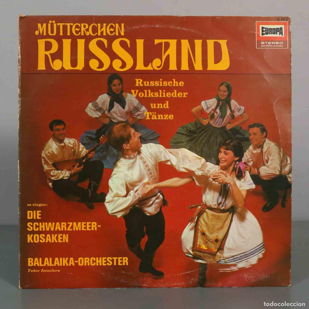 Discos de vinilo: LP. M&uuml;tterchen Russland - Die Schwarzmeer-Kosaken, Balalaika-Orchester Fedor Astachow