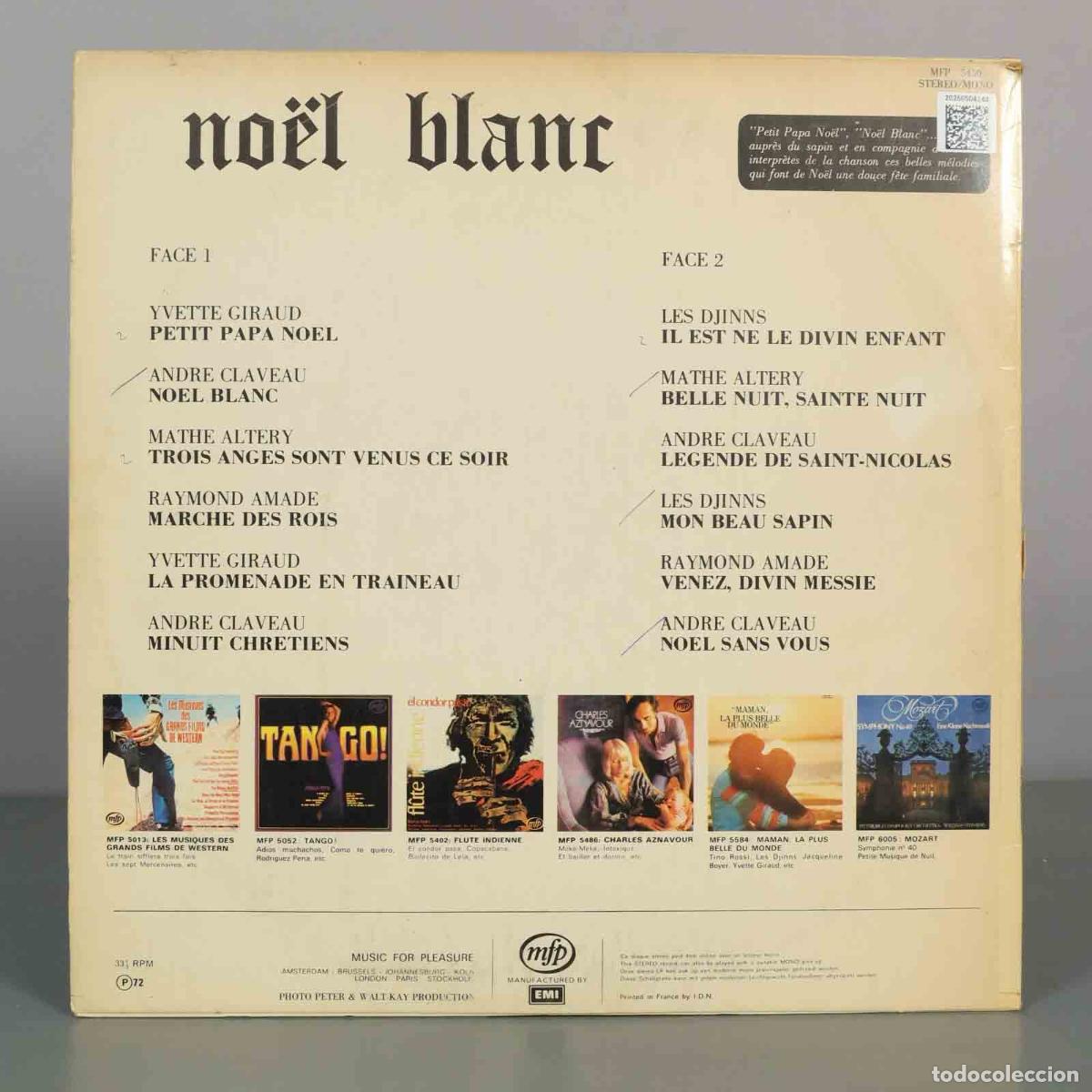 Discos de vinilo: LP. No&euml;l Blanc - Les Petits Chanteurs de Saint-Laurent - Foto 2