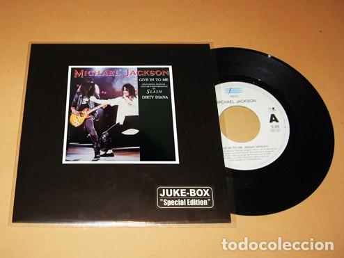 Discos de vinilo: MICHAEL JACKSON AND SLASH (GUNS N' ROSES) - GIVE IN TO ME / DIRTY DIANA - SINGLE - 1993 - JUKE-BOX