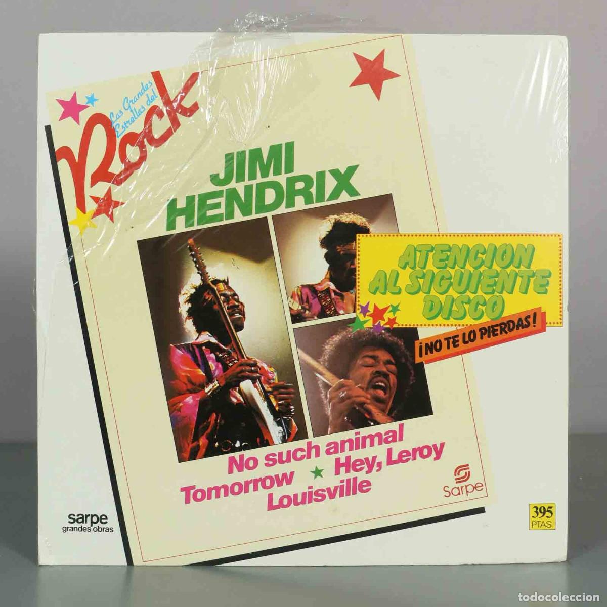 Discos de vinilo: LP. Grandes Estrellas del Rock: Jimi Hendrix - Sarpe. PRECINTADO