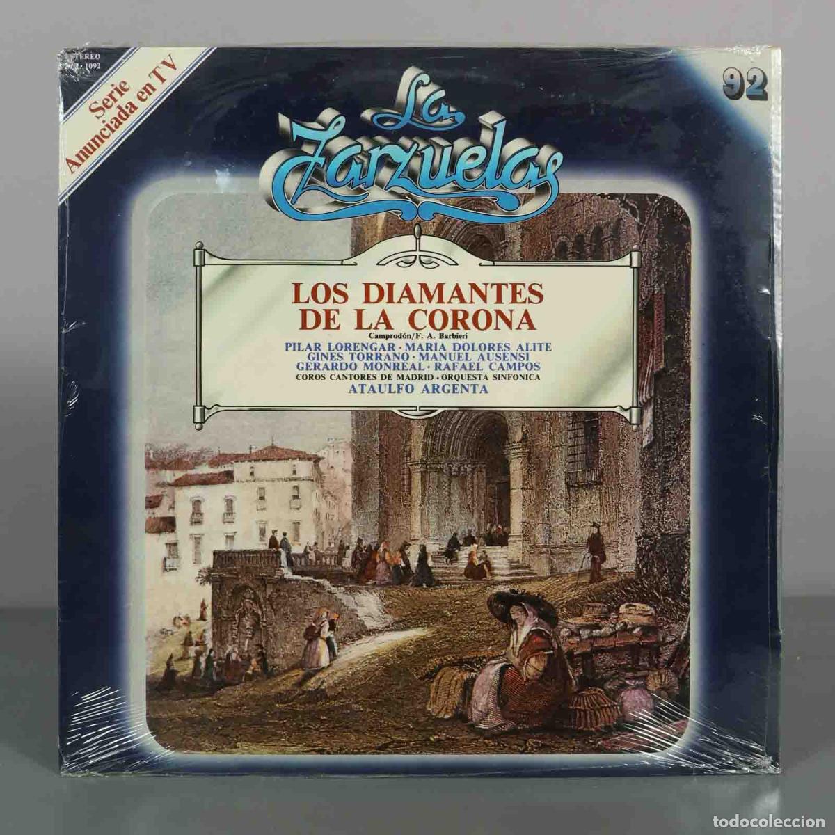 Vinyl-Schallplatten: LP. Camprod&oacute;n, F.A. Barbieri - Los Diamantes De La Corona - Pilar Lorengar, Mar&iacute;a Dolores PRECINTADO