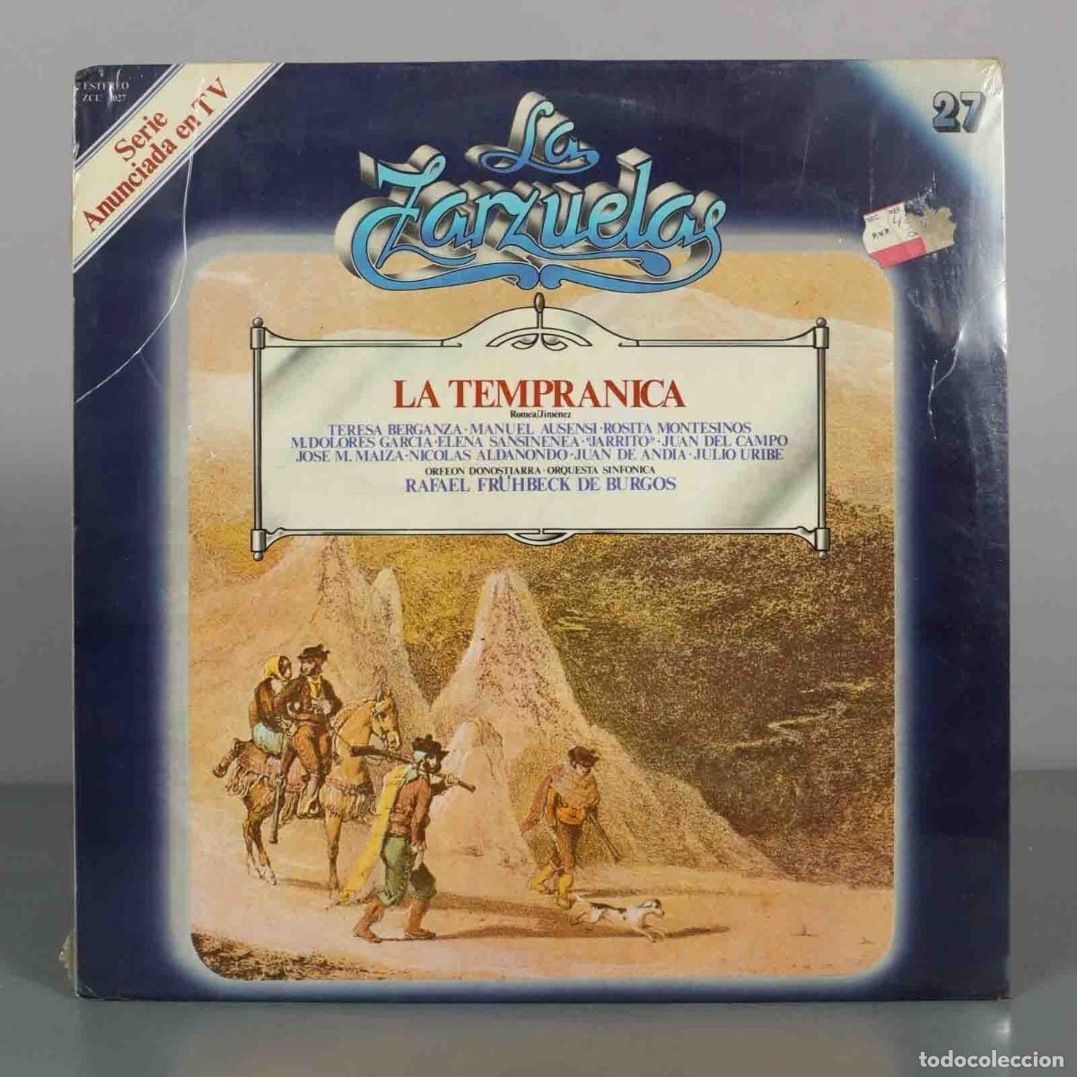 Vinyl-Schallplatten: LP. La Tempranica - Teresa Berganza, Manuel Ausensi, Rosita Montesinos, M. Dolores Garc&iacute;a, PRECINTAD