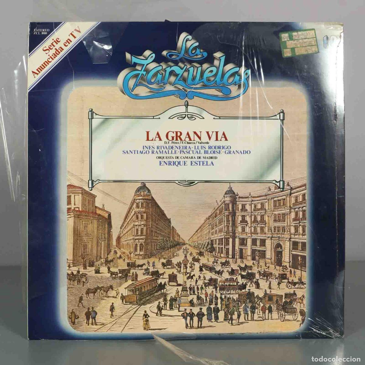 Discos de vinilo: LP. La Gran V&iacute;a - Federico Chueca, Joaqu&iacute;n Valverde, Felipe P&eacute;rez Gonz&aacute;lez, PRECINTADO