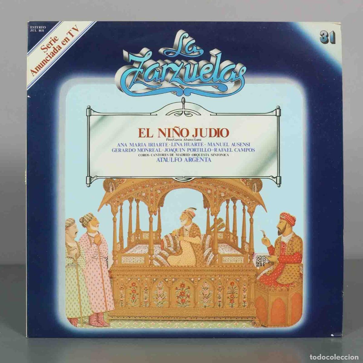 Discos de vinilo: LP. El Ni&ntilde;o Jud&iacute;o - Pablo Luna, Antonio Paso, Enrique Garc&iacute;a &Aacute;lvarez, Ana Mar&iacute;a Iriarte, Lina Huart