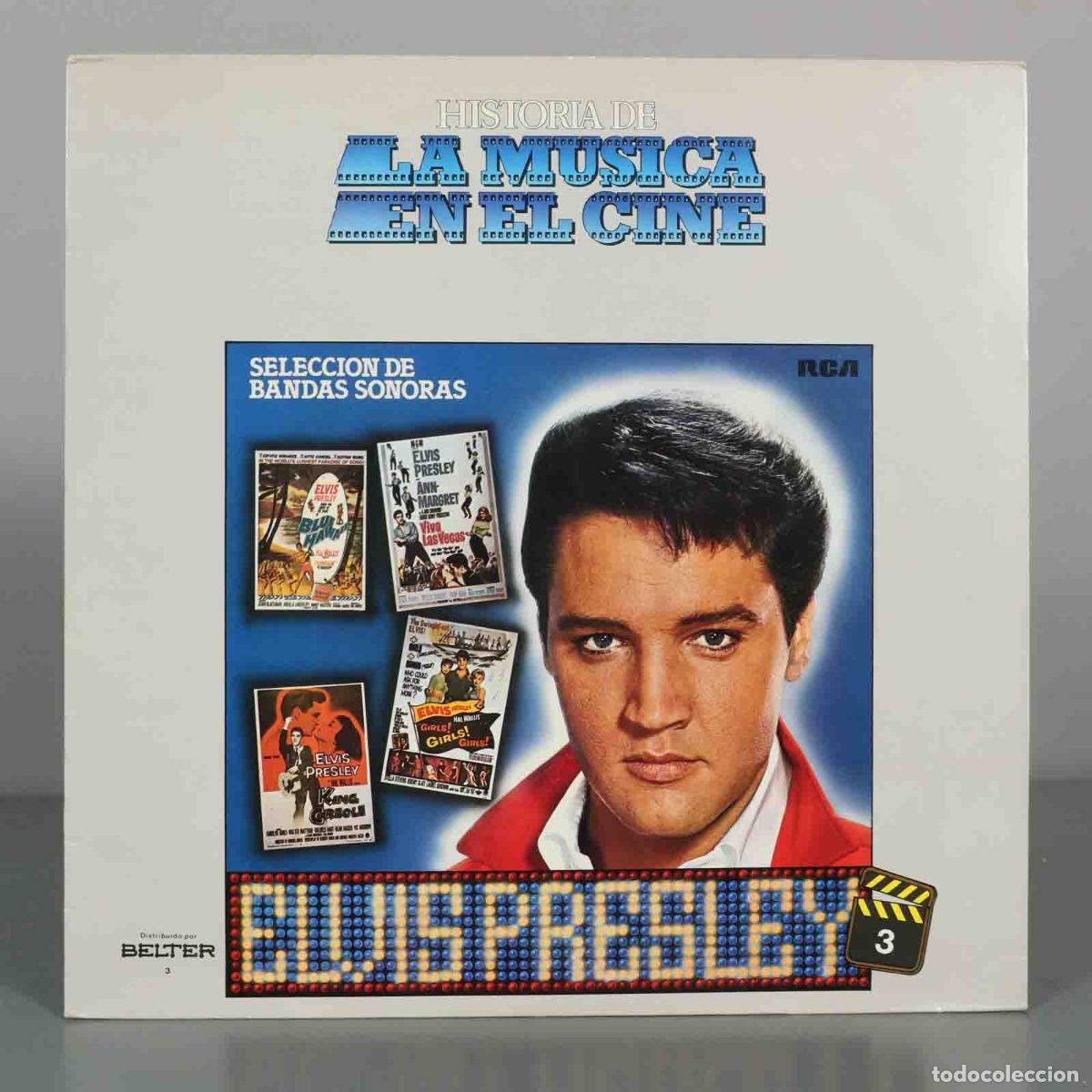 Discos de vinilo: LP. Historia de la M&uacute;sica en el Cine - Selecci&oacute;n de Bandas Sonoras - Elvis Presley