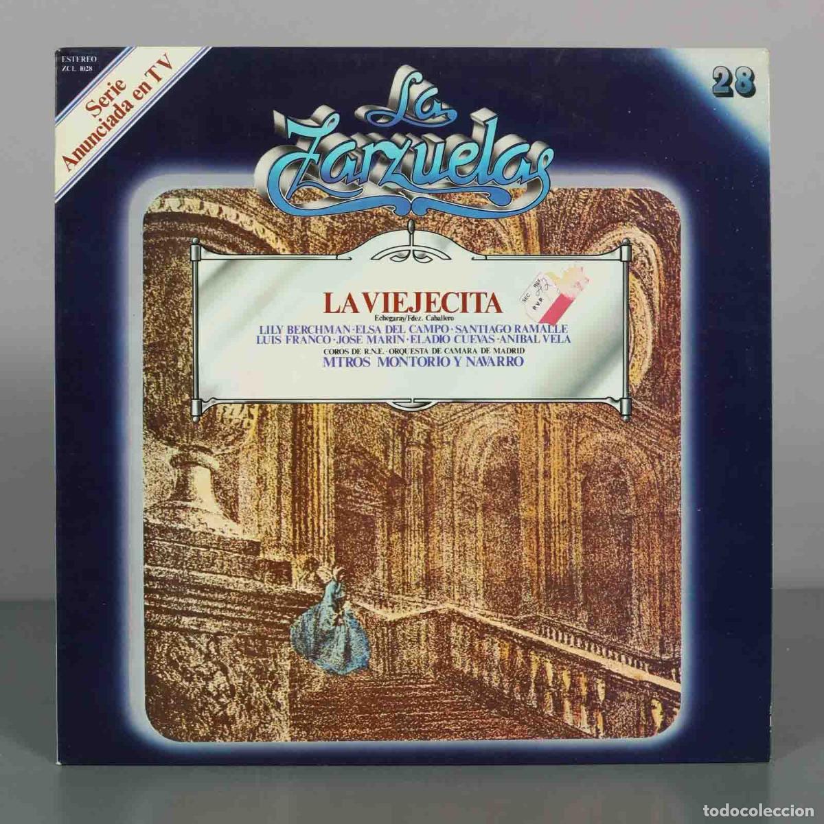 Discos de vinil: LP. La Viejecita - Echegaray, Fern&aacute;ndez Caballero - Lily Berchman, Elsa del Campo, Santiago Ramalle