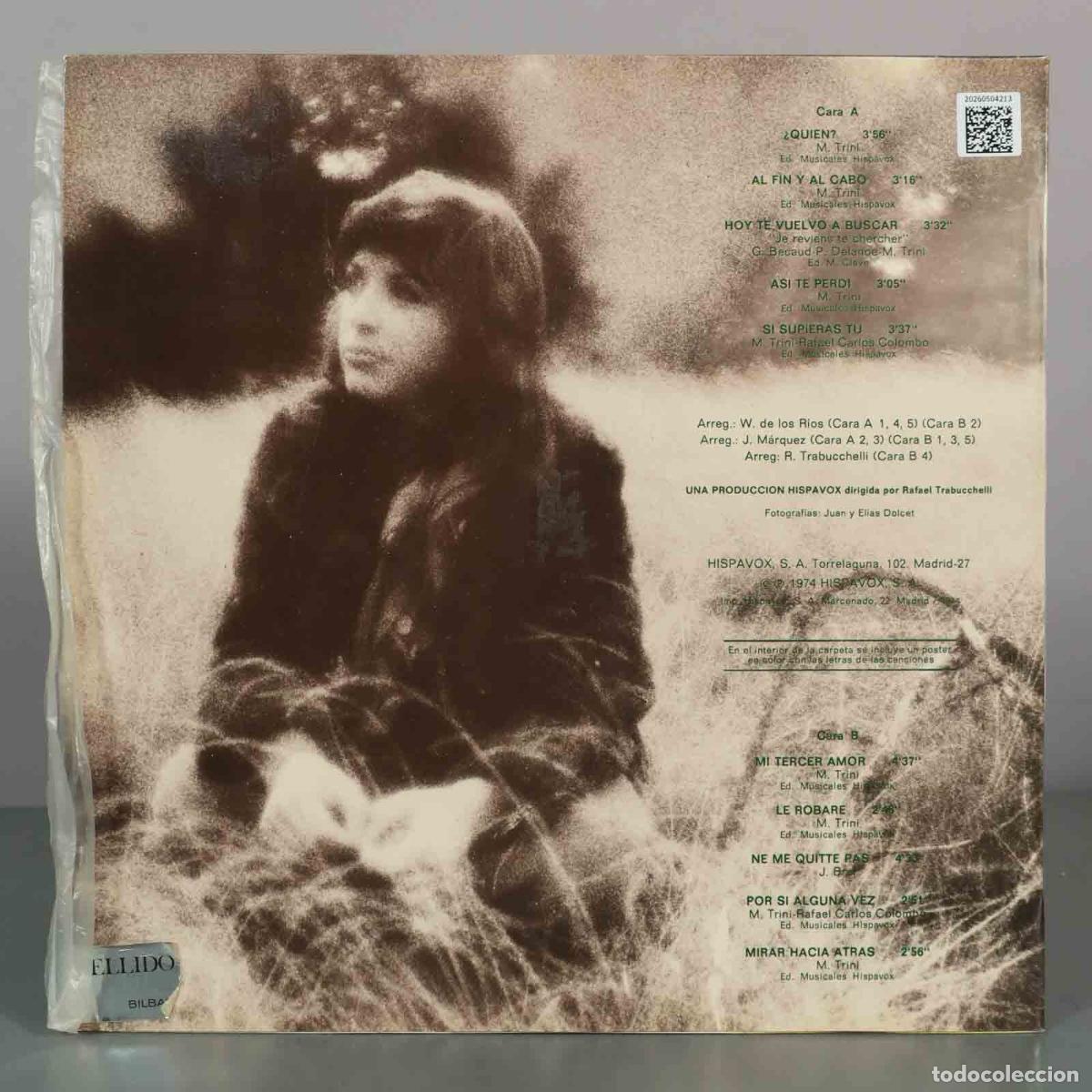 Discos de vinilo: LP. &iquest;Qui&eacute;n? - Mari Trini - Foto 2