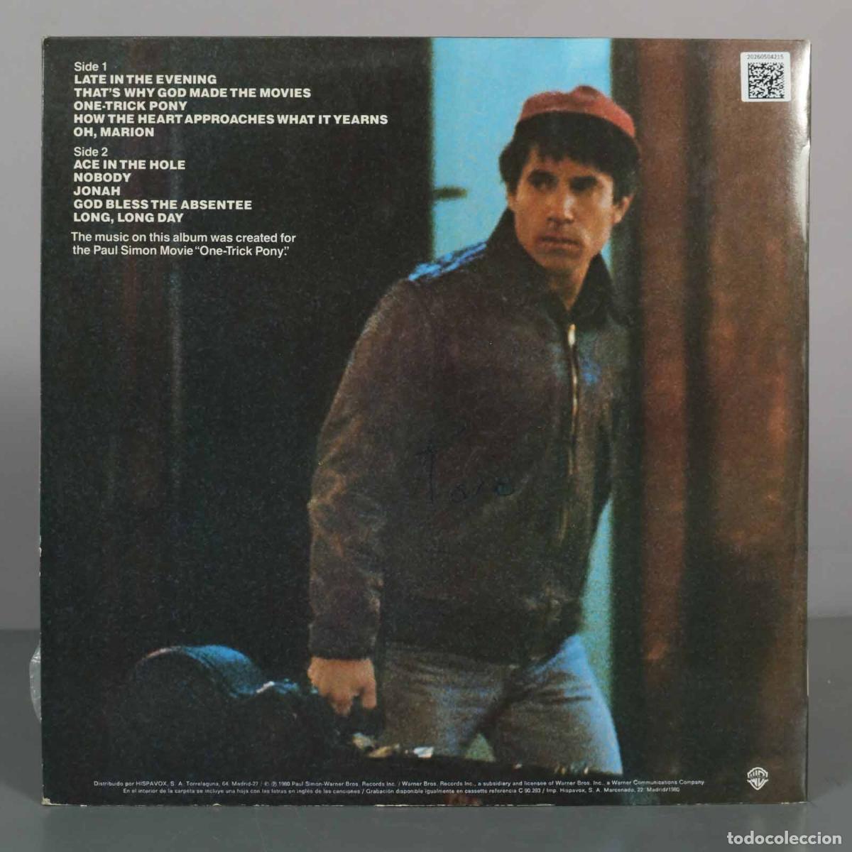 Discos de vinilo: LP. One-Trick Pony - Paul Simon - Foto 2