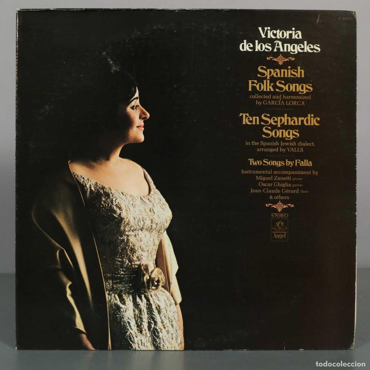 Discos de vinilo: LP. Spanish Folk Songs / Ten Sephardic Songs / Two Songs by Falla - Victoria de los &Aacute;ngeles - Migue