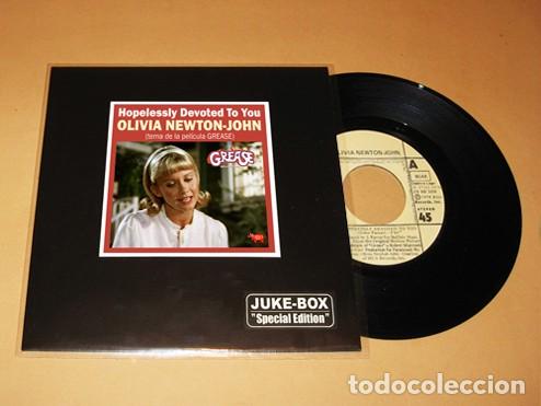 Discos de vinilo: OLIVIA NEWTON-JOHN - HOPELESSLY DEVOTED TO YOU (BSO. GREASE) - SINGLE - 1978 - JUKE-BOX