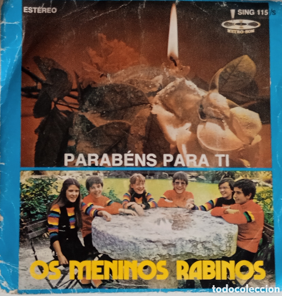 Discos de vinilo: OS MENINOS RABINOS - Parab&eacute;ns para ti (1979) disco de vinilo single