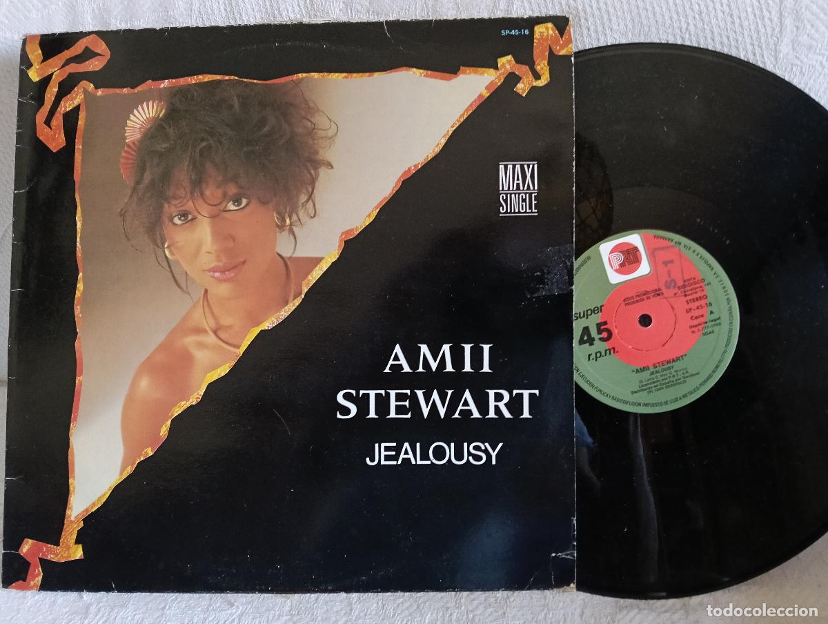 Discos de vinilo: AMII STEWART Jealously Maxi Buen estado Ver titulos y dem&aacute;s informaci&oacute;n en fotos.Pedido m&iacute;nimo 9,00