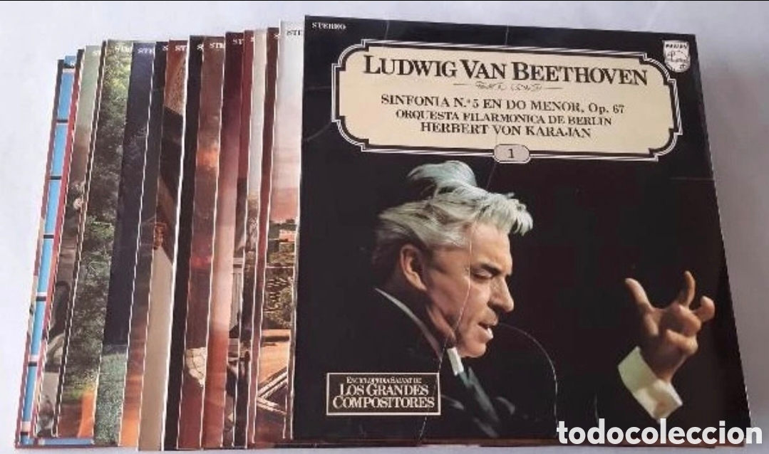 Discos de vinilo: Colecci&oacute;n vinilos de Grandes Compositores +libros