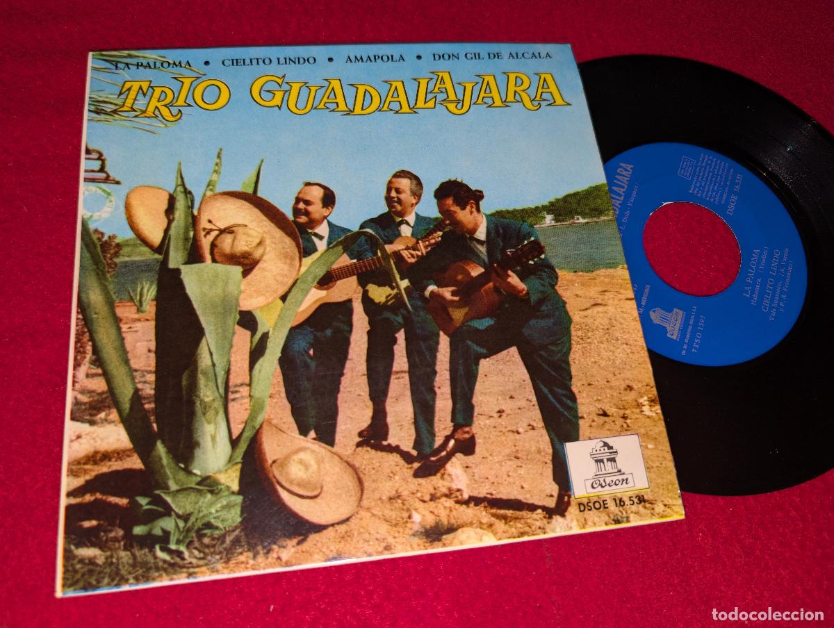 Discos de vinilo: TRIO GUADALAJARA La paloma/Cielito lindo/Amapola/Don Gil de Alcala EP 7'' 1963 Odeon ESPA&Ntilde;A SPAIN