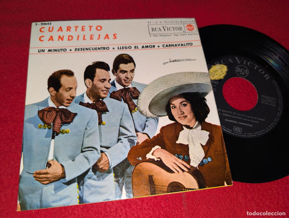 Discos de vinilo: CUARTETO CANDILEJAS Un minuto/Desencuentro/Llego el amor/Carnavalito EP 7'' 1963 RCA SPAIN ESPA&Ntilde;A