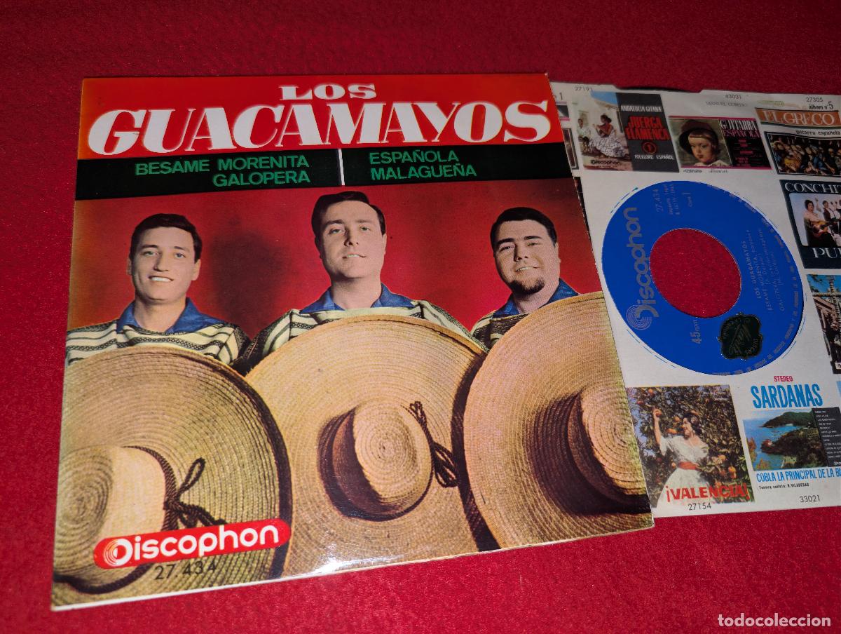 Discos de vinilo: LOS GUACAMAYOS Besame morenita/Espa&ntilde;ola/Malague&ntilde;a/Galopera EP 7'' 1965 Discophon ESPA&Ntilde;A SPAIN