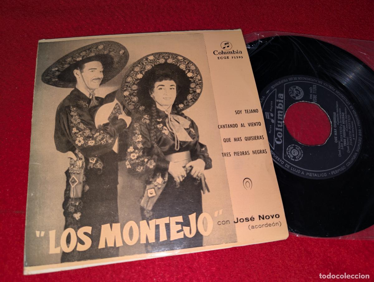 Discos de vinilo: LOS MONTEJO Soy Tejano/Que mas quisieras/Cantando al viento +1 EP 7'' 1960 Columbia SPAIN