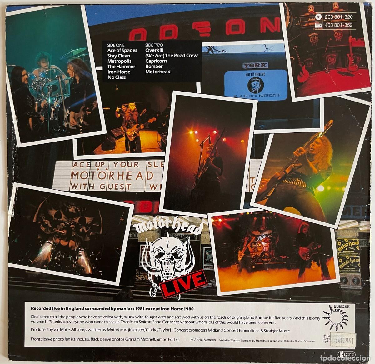 Discos de vinilo: Mot&ouml;rhead &ndash; No Sleep til Hammersmith - Foto 2