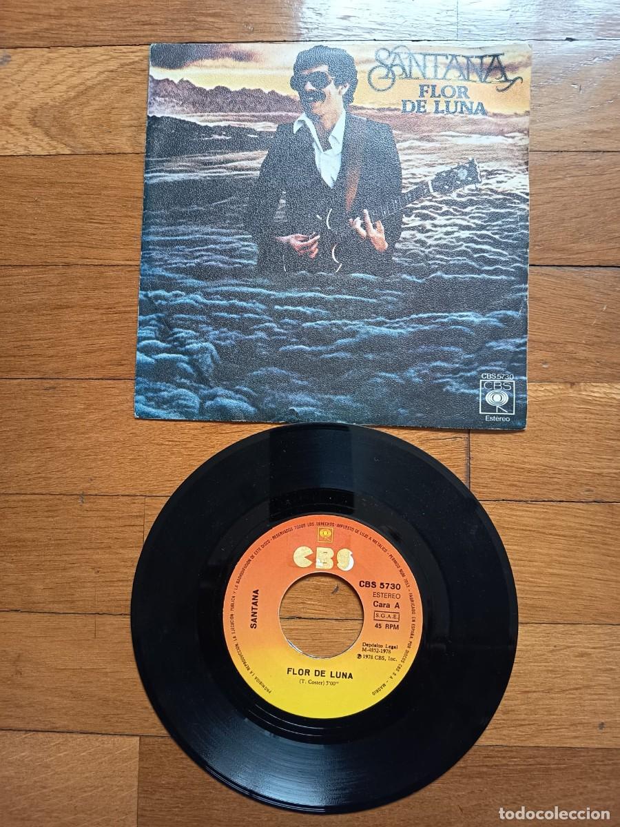 Discos de vinilo: SINGLE - SANTANA - FLOR DE LUNA - 1978