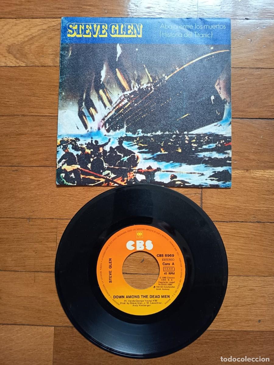 Discos de vinilo: SINGLE - STEVE GLEN - DOWN AMONG THE DEAD MEN - 1980