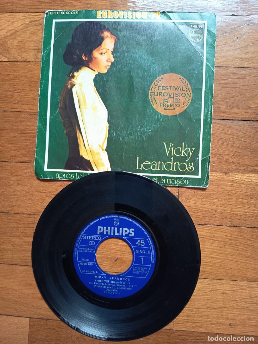 Discos de vinilo: SINGLE - VICKY LEANDROS - APRES TOI - 1972