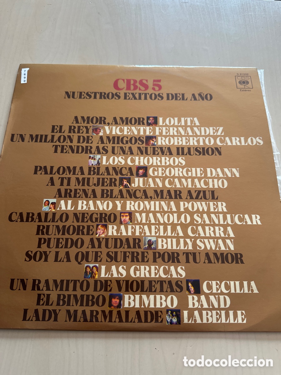 Discos de vinilo: VIN7690 cbs5 nuestros &eacute;xitos del a&ntilde;o VINILO DE SEGUNDAMANO