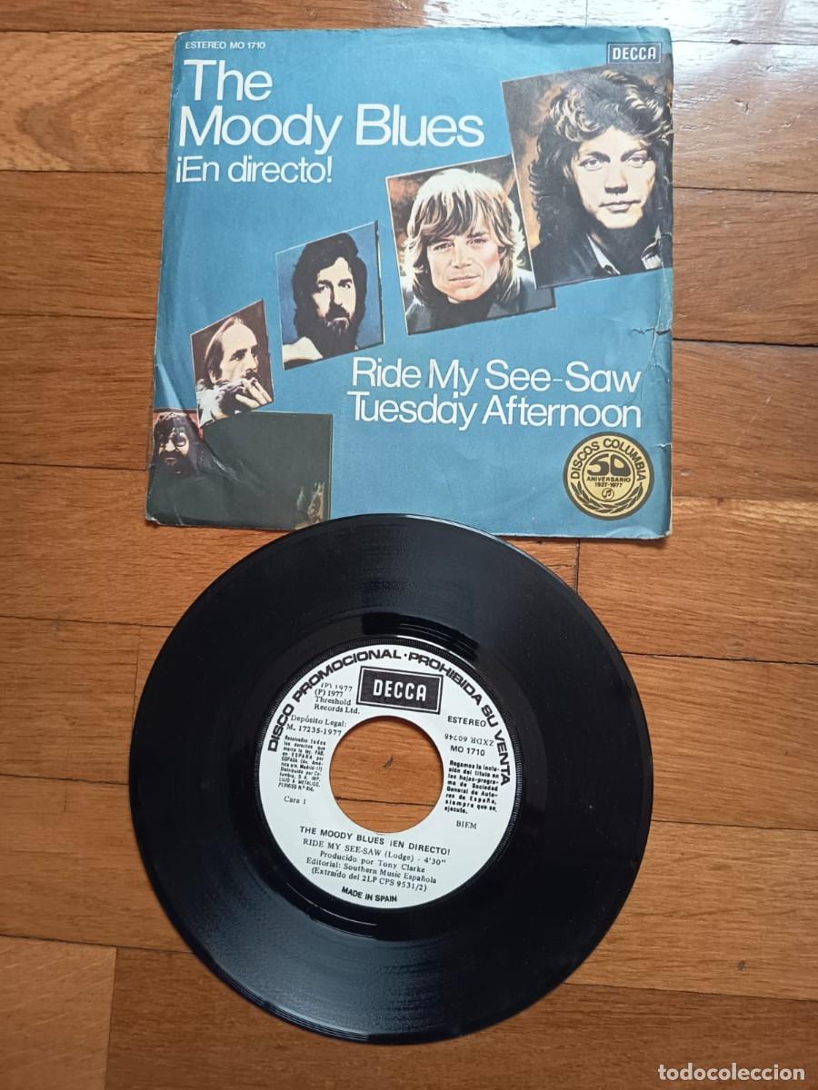 Discos de vinilo: SINGLE - THE MOODY BLUES - RIDE MY SEE-SAW - 1977