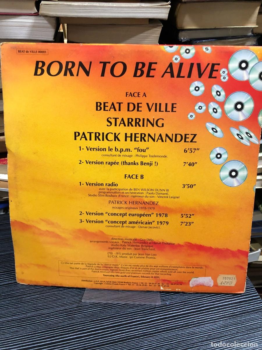 Discos de vinilo: Born to Be Alive (Original Remix) Patrick Hernandez - Foto 2