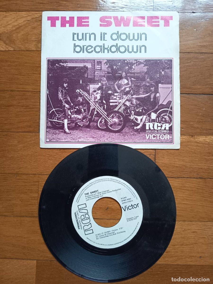 Discos de vinilo: SINGLE - THE SWEET - TURN IT DOWN - 1975