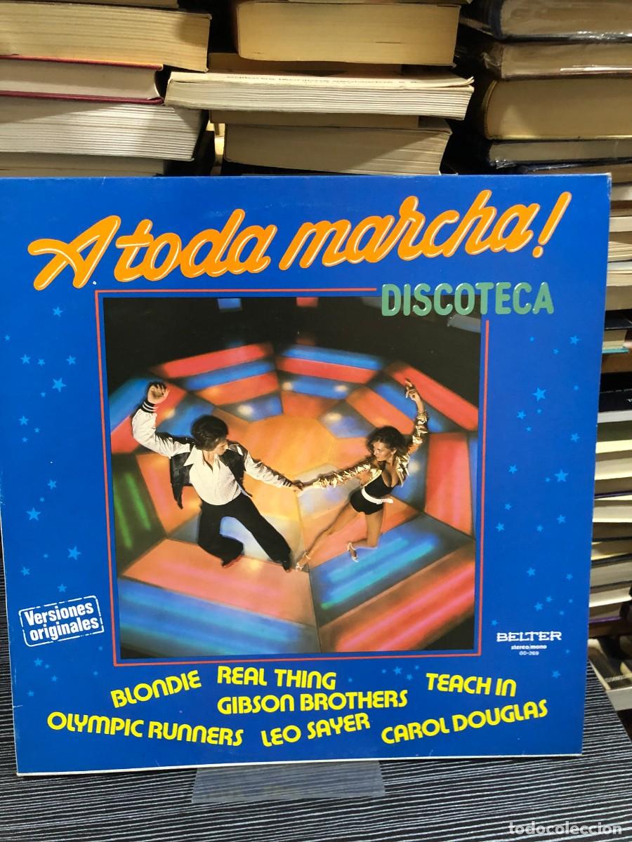 Discos de vinilo: &iexcl;A toda marcha! Discoteca Varios Artistas (Blondie, Gibson Brothers, Leo Sayer, etc.)